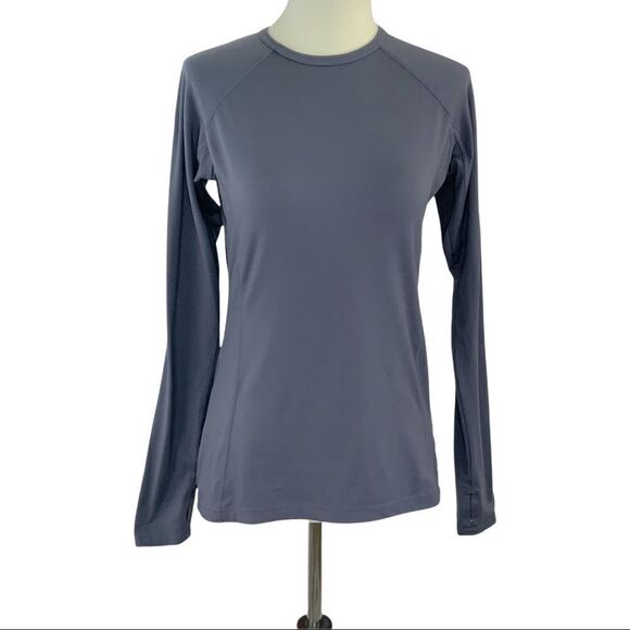 AVALANCHE Polygiene long sleeve tee shirt under layer top gray size S - Picture 2 of 9